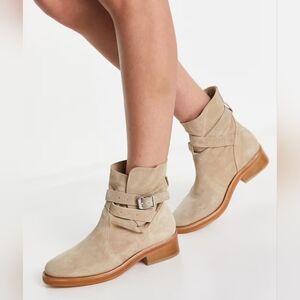 Allsaints Carla Suede Stud Strap Buckle